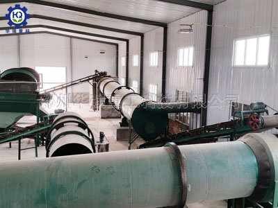 平模造粒機組合生產線現場