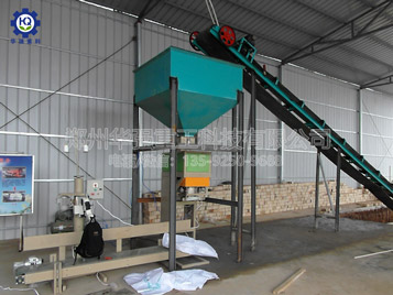 小型有機肥生產線現場